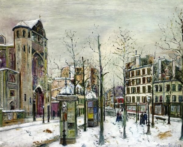 Place des Abbesses in the Snow, 1910