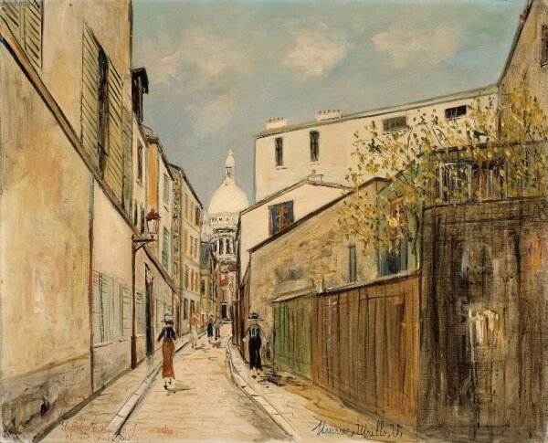 View of  Sacré-Coeur from the Rue St. Rustique